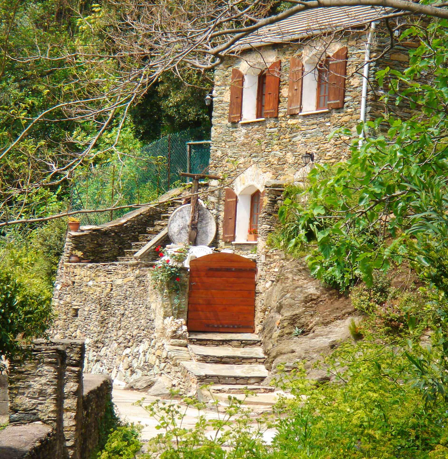 Ancien moulin de Pietronacce. Avril 2006. Photo Jean-Paul Llavador