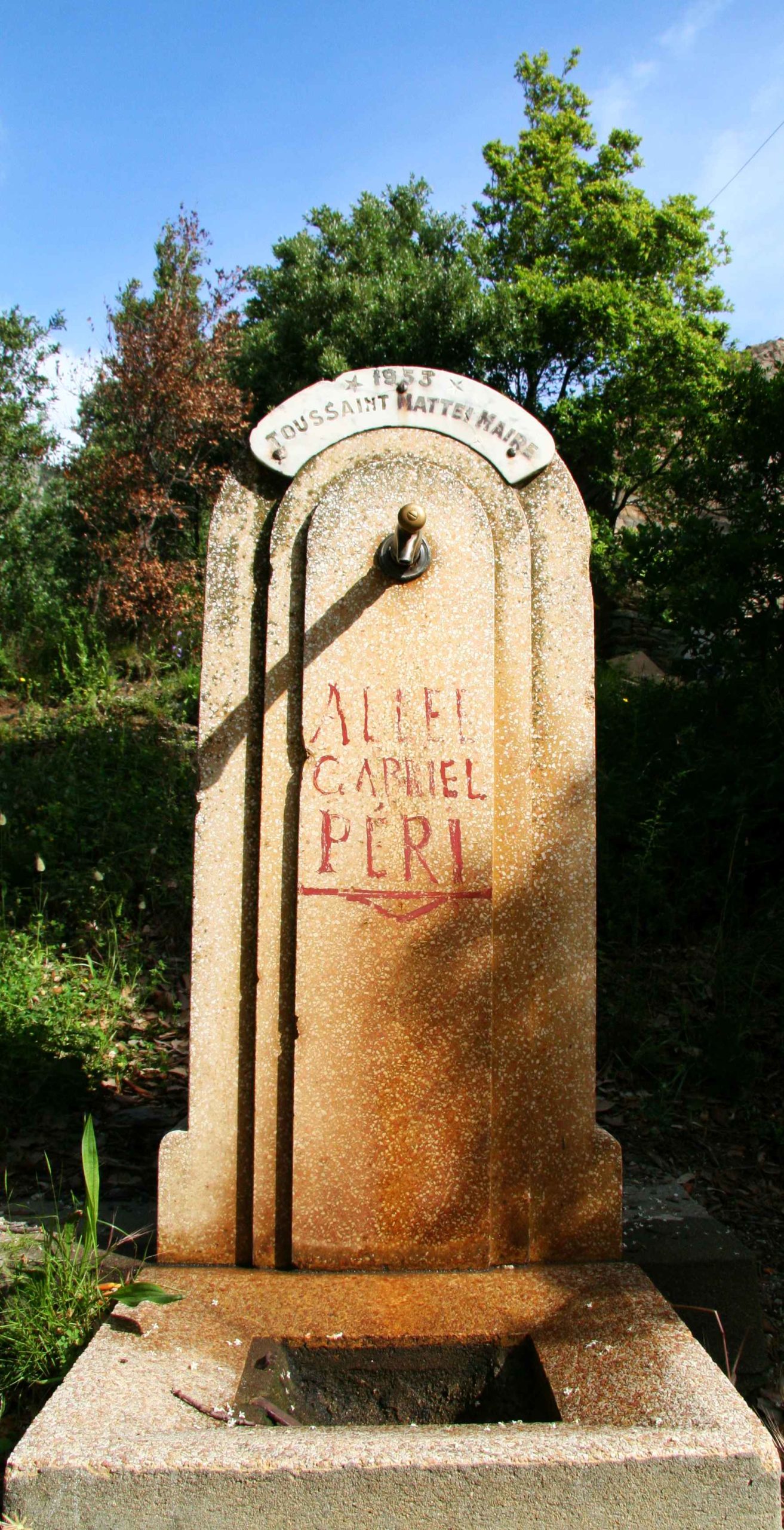 Fontaine à Lapedina suttana. Juin 2008. Photo D.A.
