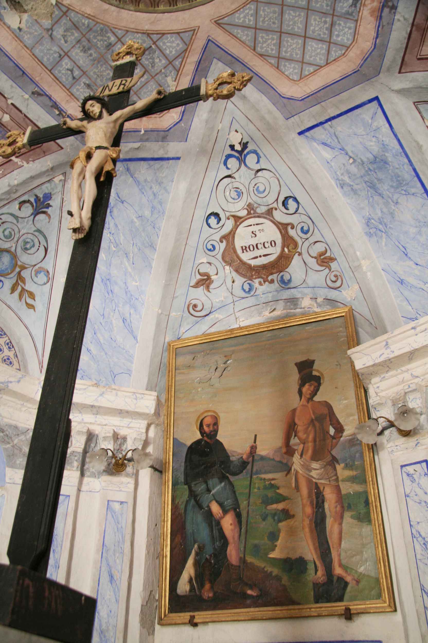 Tableau chapelle Saint-Roch. Août 2012. Photo D.A.